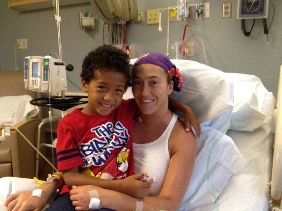 Tabay with his mom Sahel