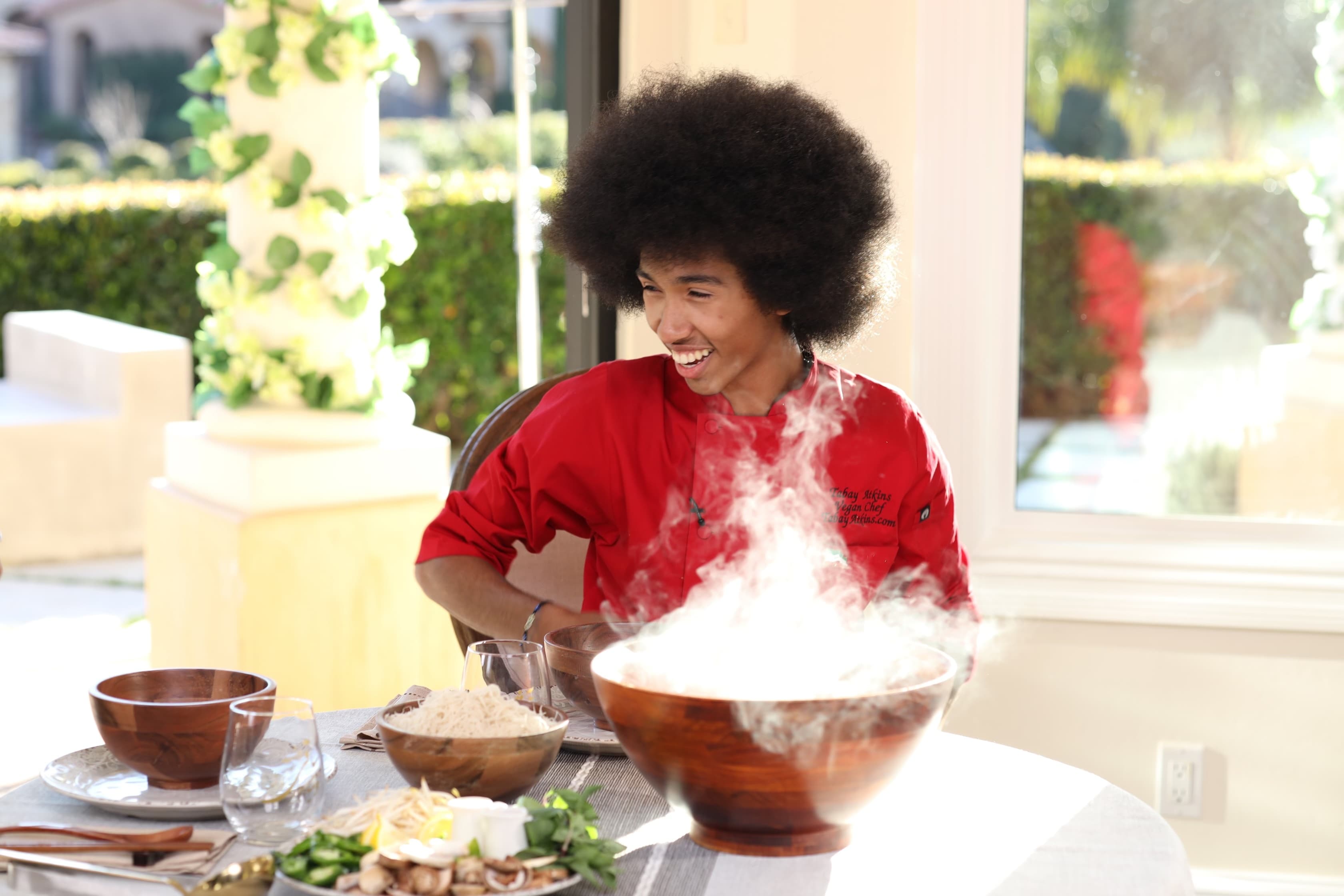 Tabay in the kitchen